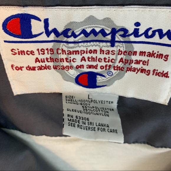 Champion Lite Green Windbreaker Size L - Picture 2 of 7